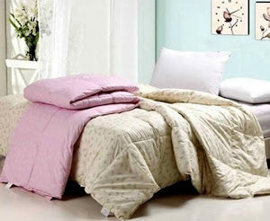 Set din puf si pene de gasca: Pilota dubla 200 x 230 cm + 2 perne 50 x 70 cm